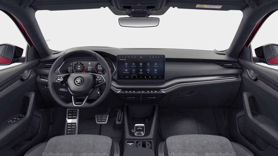 Škoda Octavia, 1,5 TSI m-HEV 110 kW 7° automatická DSG, barva červená