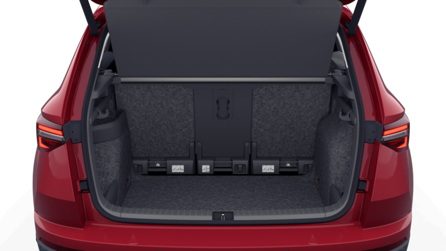 Škoda Karoq, 1,5 TSI 110 kW 7° automatická DSG, barva červená