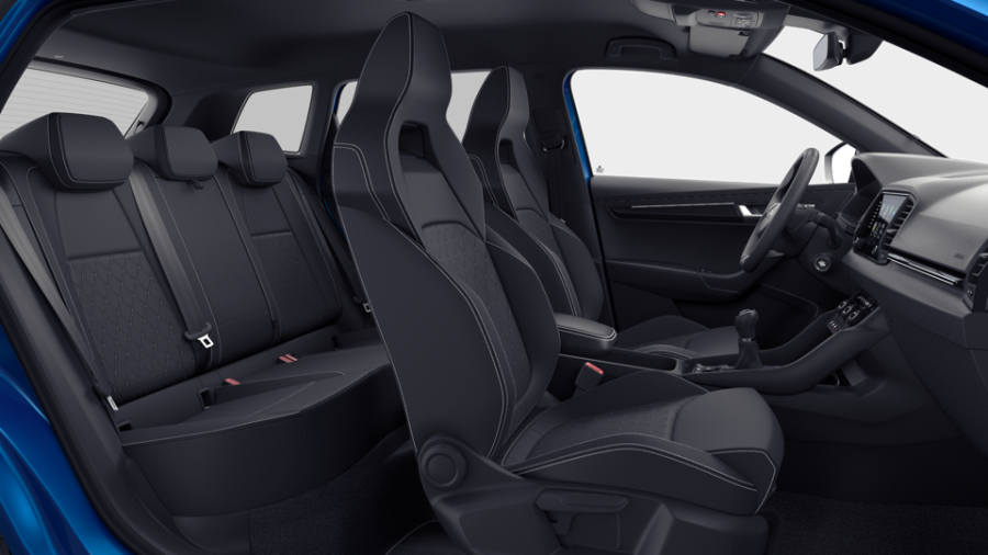 Škoda Karoq, 1,5 TSI 110 kW 6° manuální, barva modrá