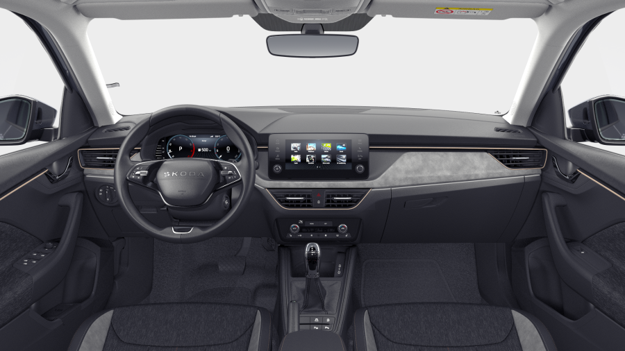 Škoda Scala, 1,5 TSI 110 kW 7° automatická DSG, barva šedá