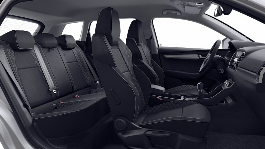 Škoda Karoq, 1,5 TSI 110 kW 6-stup. mech., barva bílá