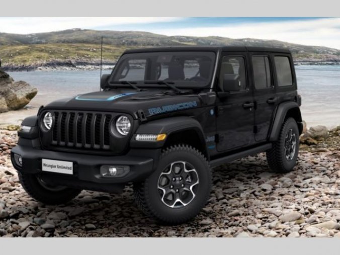 Jeep Wrangler, 2.0T 4xe PHEV 380k 8AT Rubicon, barva černá