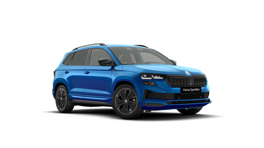 Škoda Karoq, 1,5 TSI 110 kW 7° automatická DSG, barva modrá