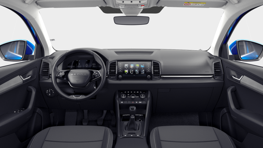 Škoda Karoq, 1,5 TSI 110 kW 6° manuální, barva modrá