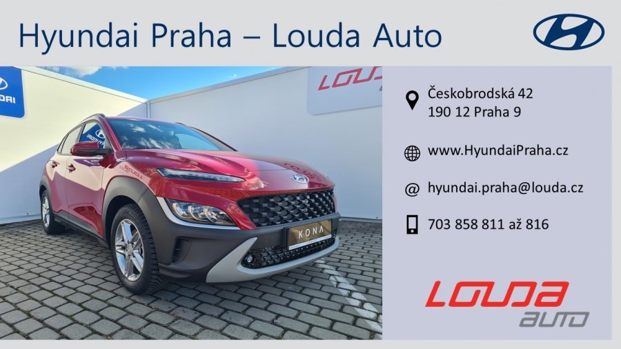 Hyundai Kona, 1,0 T-GDI 88 kW (95 NAT) 7 st. DCT, barva červená