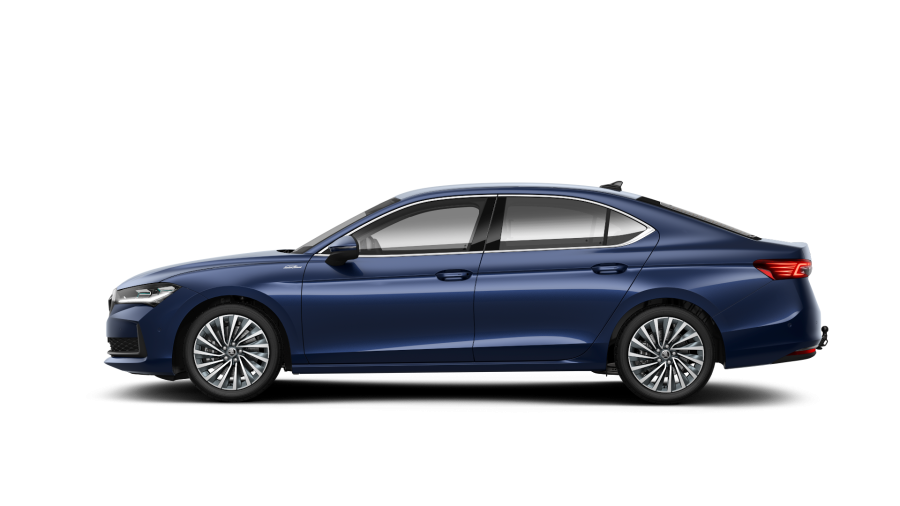 Škoda Superb, 2,0 TDI 142 kW 7° automatická DSG 4x4, barva modrá