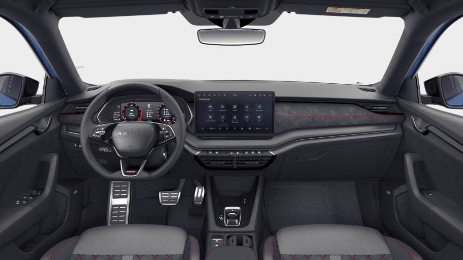 Škoda Octavia, 2,0 TSI 195 kW 7° automatická DSG, barva modrá