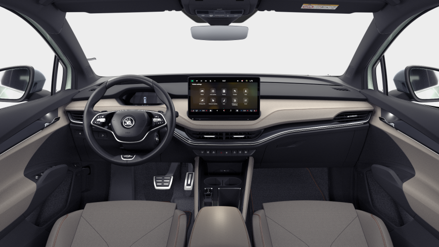 Škoda Enyaq iV, 82 kWh 210,00 kW 1-stup. automat. 4x4, barva stříbrná