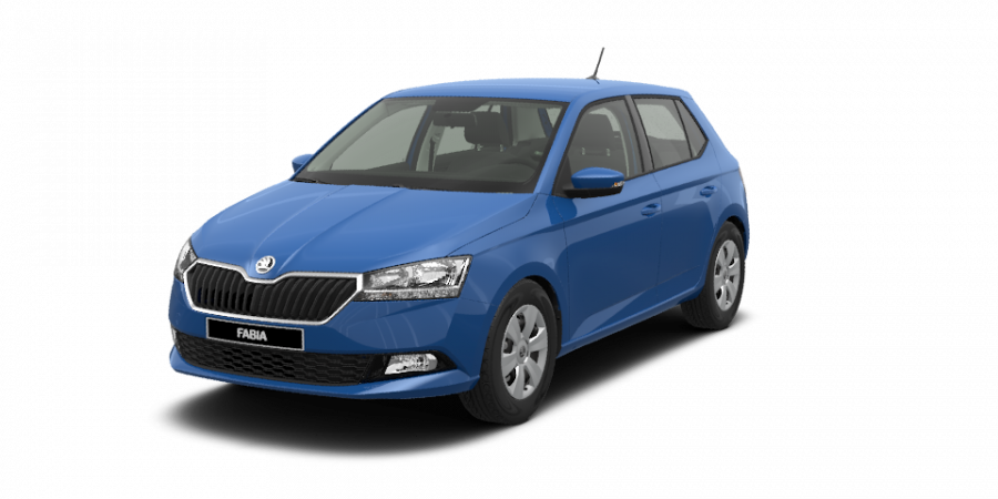 Škoda Fabia, 1,0 MPI 44 kW 5-stup. mech., barva modrá