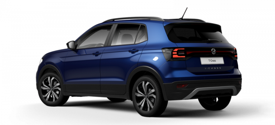 Volkswagen T-Cross, Life 1.0 TSI 85 kW 6G, barva modrá