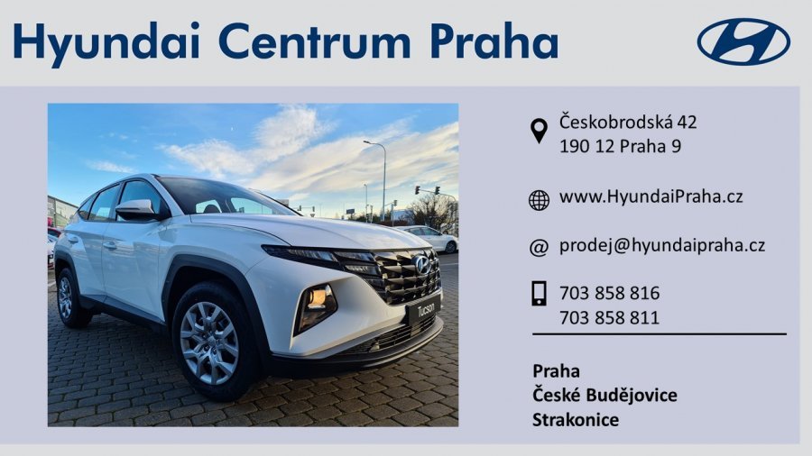 Hyundai Tucson, 1,6 T-GDi 110 kW (95 NAT) 6 st. man, barva bílá