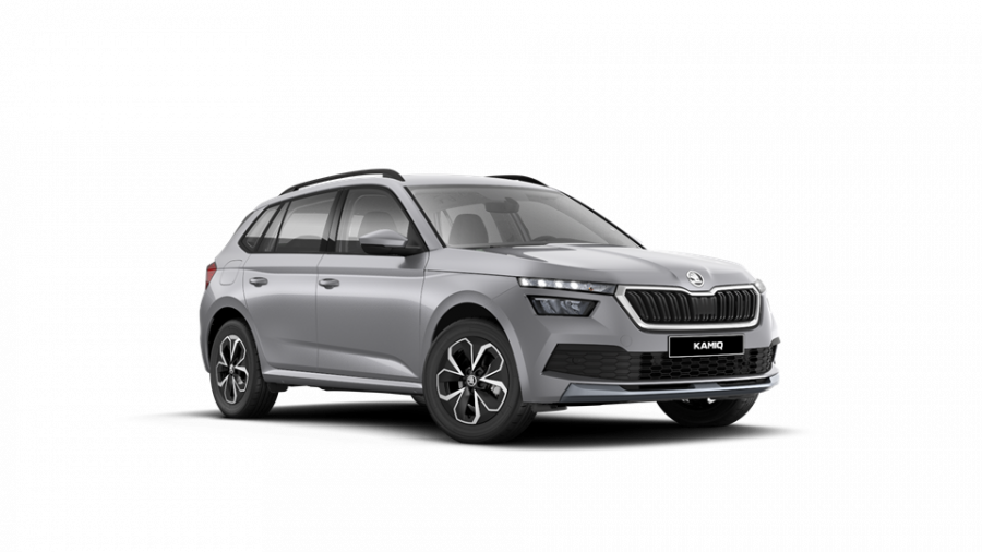 Škoda Kamiq, 1,0 TSI 81 KW 6-stup. mech., barva stříbrná