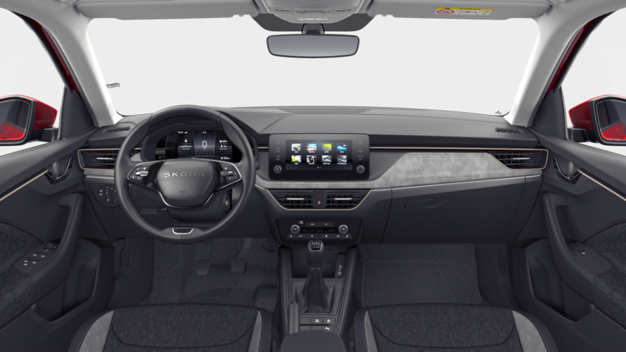 Škoda Scala, 1,5 TSI 110 kW 6° manuální, barva červená