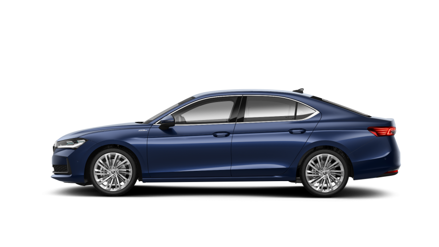 Škoda Superb, 2,0 TDI 142 kW 7° automatická DSG 4x4, barva modrá