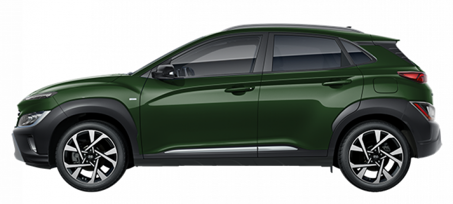 Hyundai Kona, 1,0 T-GDI 88 kW (95 NAT) 7 st. DCT, barva zelená