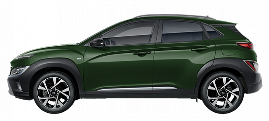 Hyundai Kona, 1,0 T-GDI 88 kW (95 NAT) 6 st. man, barva zelená