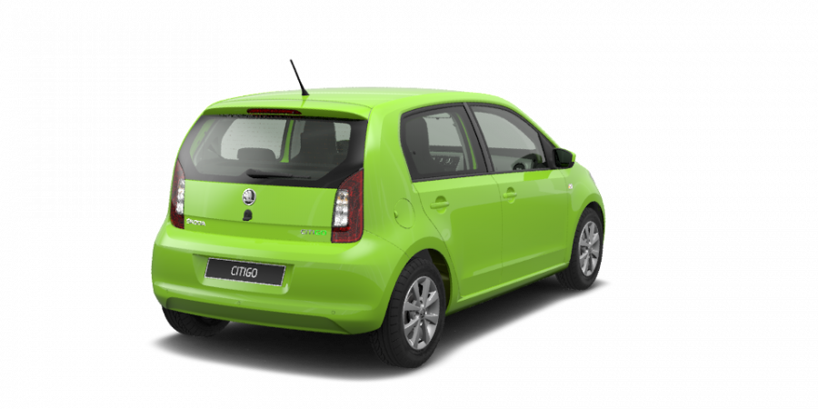 Škoda Citigo, 1,0 MPI 55 kW 5-stup. ASG, barva zelená
