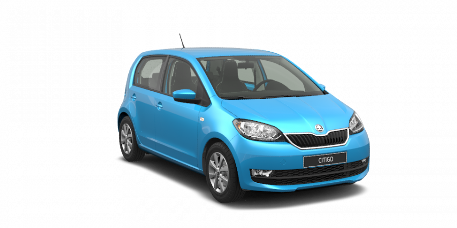 Škoda Citigo, 1,0 MPI 55 kW 5-stup. ASG, barva modrá