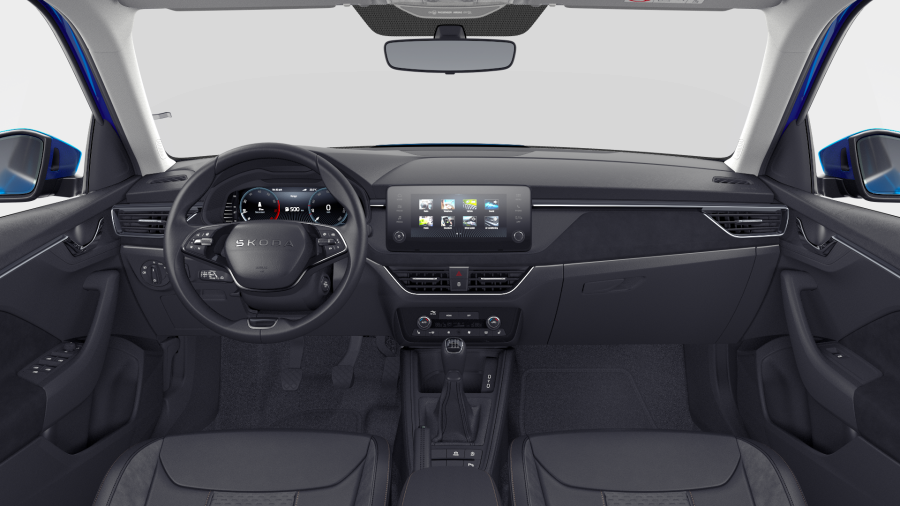 Škoda Kamiq, 1,0 TSI 85 kW 6° manuální, barva modrá