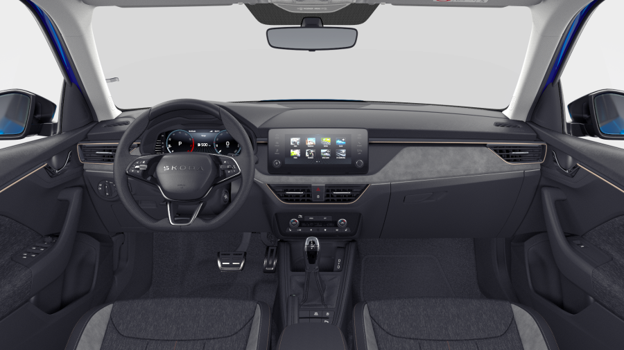 Škoda Kamiq, 1,0 TSI 85 kW 7° automatická DSG, barva modrá