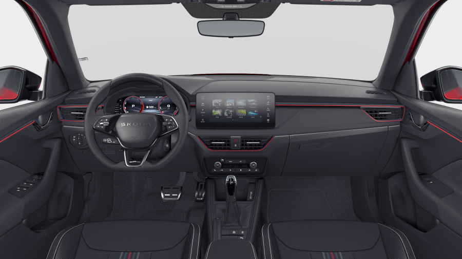Škoda Kamiq, 1,5 TSI 110 kW 7° automatická DSG, barva červená