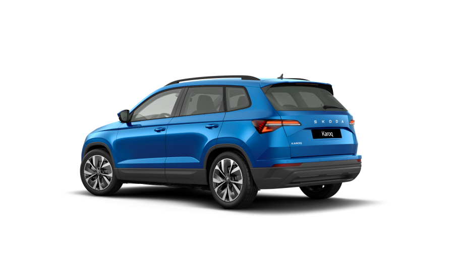 Škoda Karoq, 1,5 TSI 110 kW 6-stup. mech., barva modrá