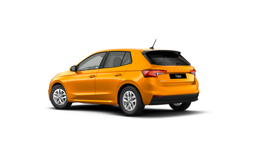 Škoda Fabia, 1,0 MPI 59 kW 5° manuální, barva oranžová
