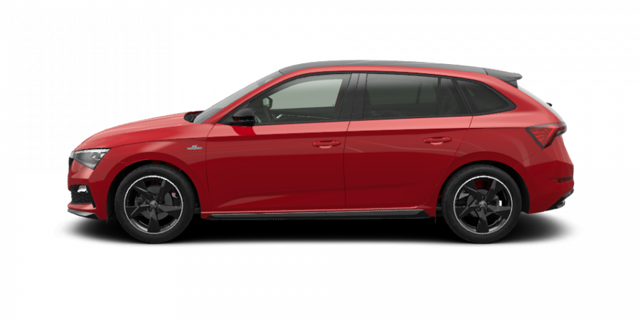 Škoda Scala, 1,5 TSI 110 kW 6-stup. mech., barva červená