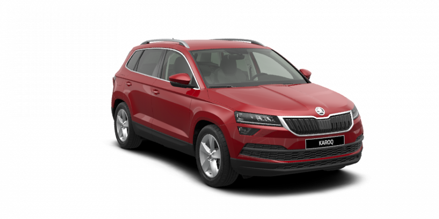 Škoda Karoq, 2,0 TDI 110 kW 7-stup. automat. 4x4, barva červená