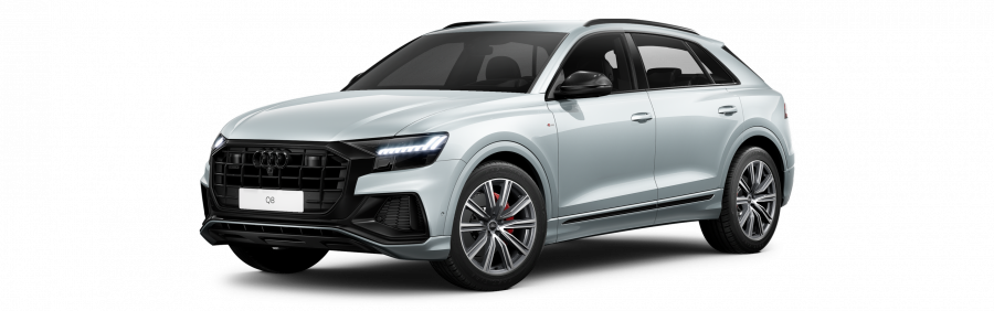 Audi Q8, Q8 50 TDI quattro, barva stříbrná