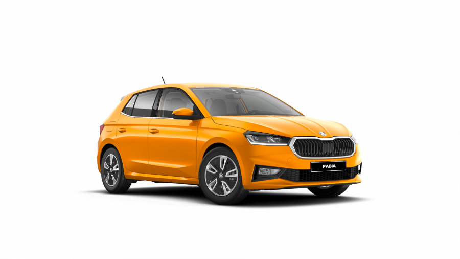 Škoda Fabia, 1,0 TSI 70 kW 5-stup. mech., barva oranžová