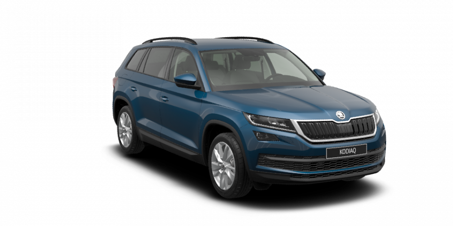 Škoda Kodiaq, 2,0 TDI 110 kW 6-stup. mech. 4x4, barva modrá