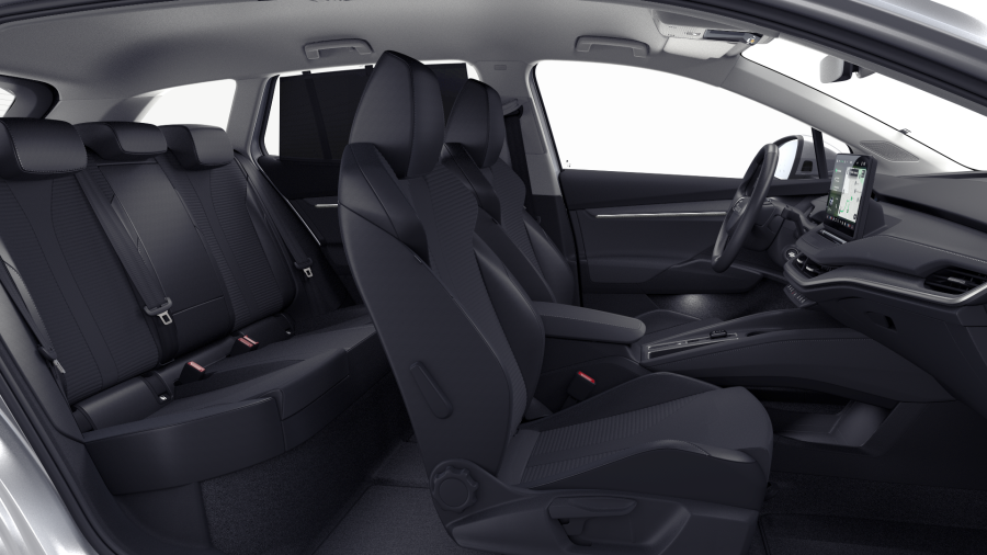 Škoda Enyaq iV, 82 kWh 1° automatická, barva stříbrná