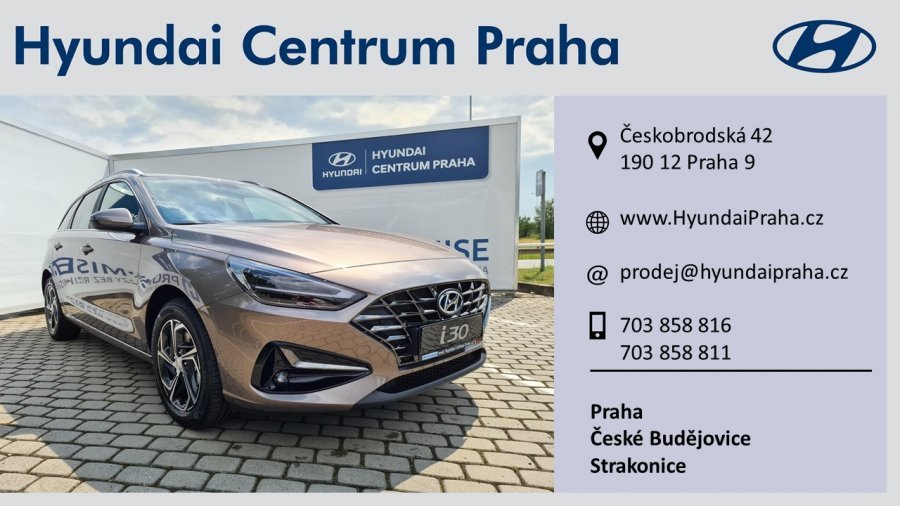 Hyundai i30, 1,0 T-GDI 88 kW (95 NAT) 7 st. DCT, barva bronzová