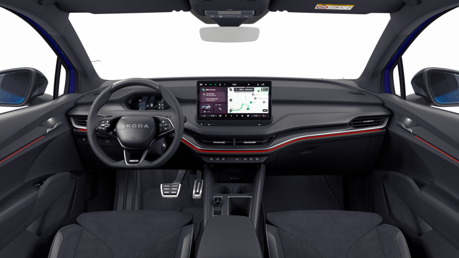 Škoda Enyaq iV, 63 kWh 150 kW 1° automatická, barva modrá