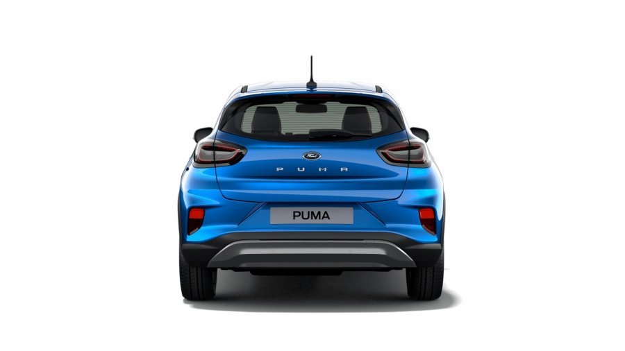 Ford Puma, Titanium Design, 5dveřová, 1.0 EcoBoost Hybrid (mHEV) 92 kW/125 k, 6st. manuální, barva modrá