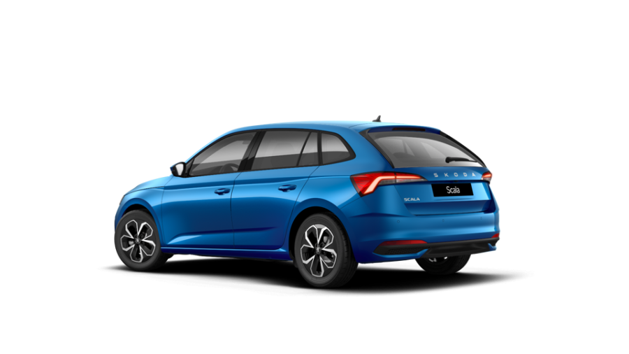 Škoda Scala, 1,5 TSI 110 kW 6-stup. mech., barva modrá