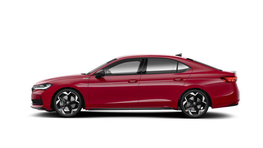 Škoda Superb, 2,0 TDI 142 kW 7° automatická DSG 4x4, barva červená