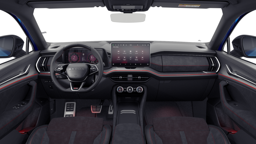 Škoda Kodiaq, 2,0 TSI 195 kW 7° automatická DSG 4x4, barva modrá