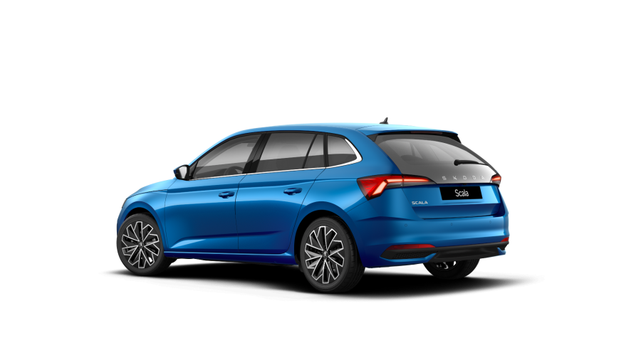 Škoda Scala, 1,0 TSI 85 kW 7° automatická DSG, barva modrá