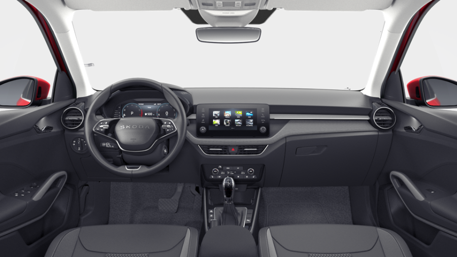 Škoda Fabia, 1,0 TSI 85 kW 7° automatická DSG, barva červená