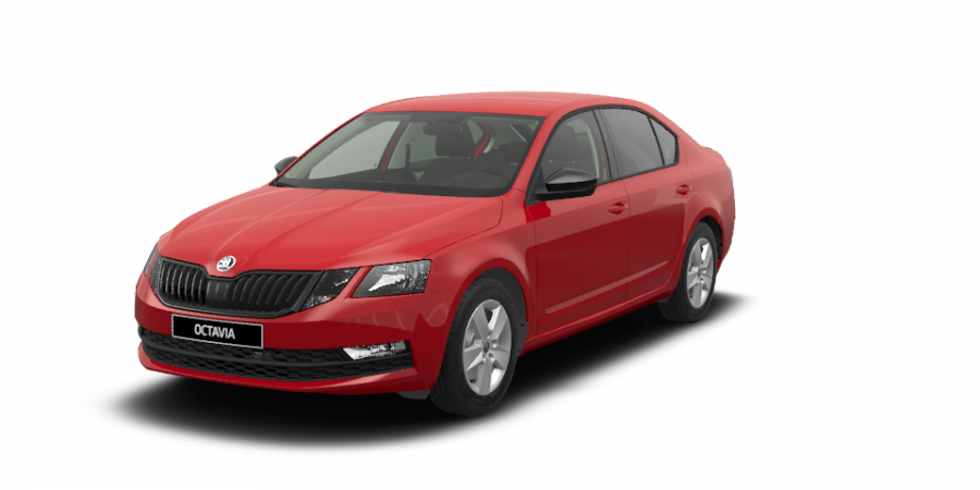 Škoda Octavia, 1,5 TSI 110 kW 6-stup. mech., barva červená