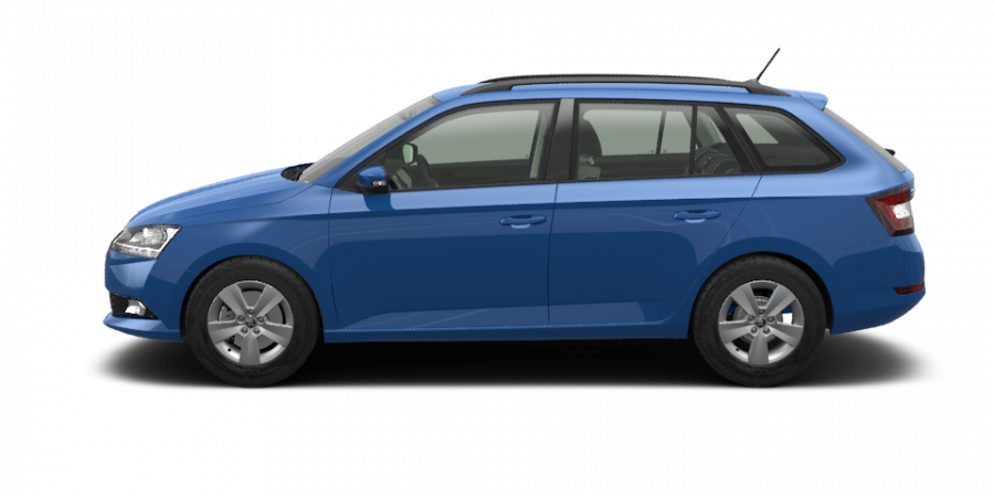 Škoda Fabia, 1,0 MPI 55 kW 5-stup. mech., barva modrá
