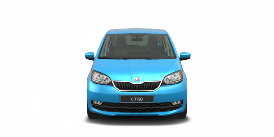 Škoda Citigo, 1,0 MPI 44 kW 5-stup. mech., barva modrá