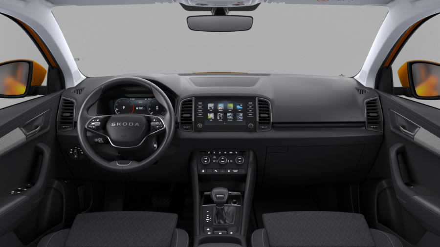 Škoda Karoq, 1,5 TSI 110 kW 7-stup. automat., barva oranžová