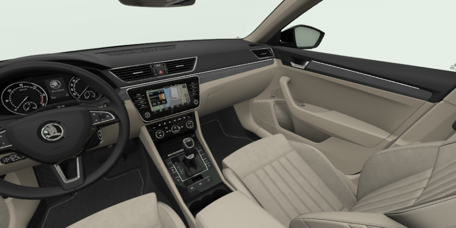 Škoda Superb, 2,0 TDI 140 kW 7-stup. automat., barva černá