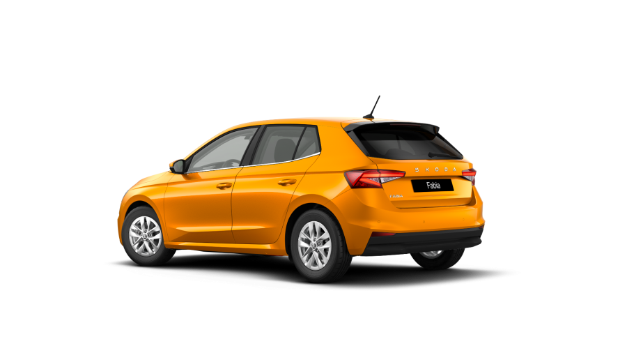 Škoda Fabia, 1,0 TSI 85 kW 7° automatická DSG, barva oranžová