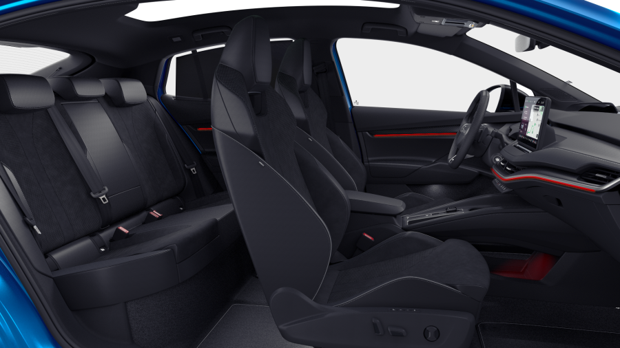 Škoda Enyaq iV, 82 kWh 1° automatická, barva modrá