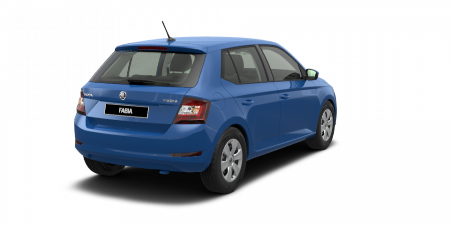 Škoda Fabia, 1,0 MPI 44 kW 5-stup. mech., barva modrá