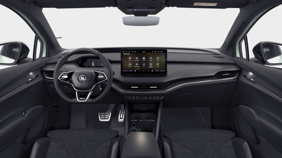 Škoda Enyaq iV, 82 kWh 210,00 kW 1-stup. automat. 4x4, barva stříbrná